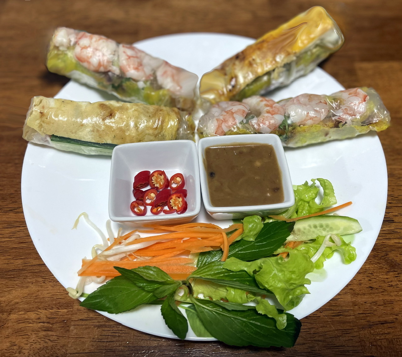 GOI CUON BANH XEO - RICE PAPER ROLLS & PANCAKE (PRICE PER ROLL)