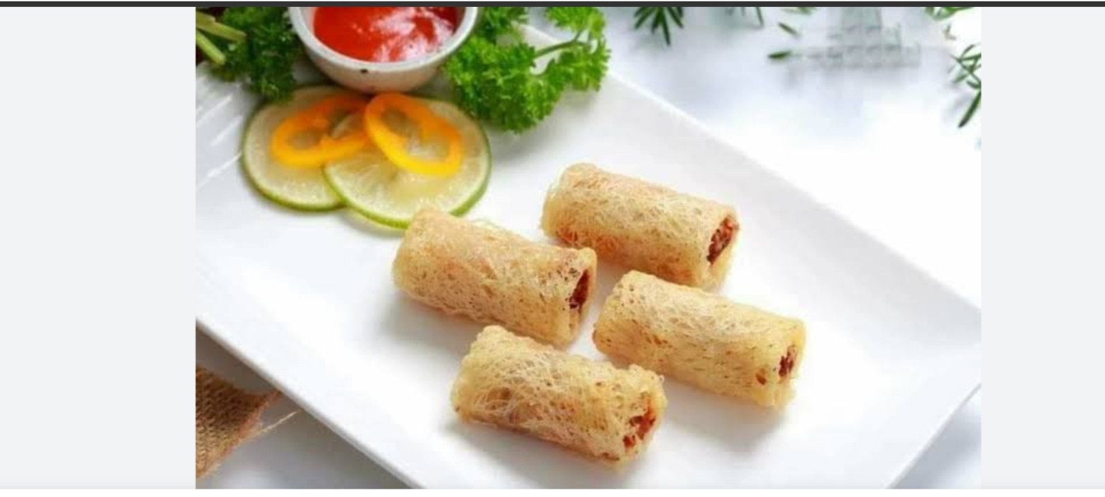 CHA GIO CHIEN HAI SAN - Seafood spring rolls (6 rolls)